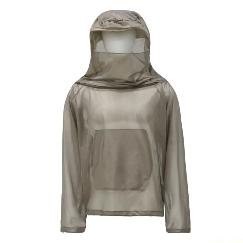 

U2JB уличная сетчатая одежда от комаров, одежда для рыбалки, кемпинга, пчеловодов, сетчатый капюшон, дышащий костюм, прочная для