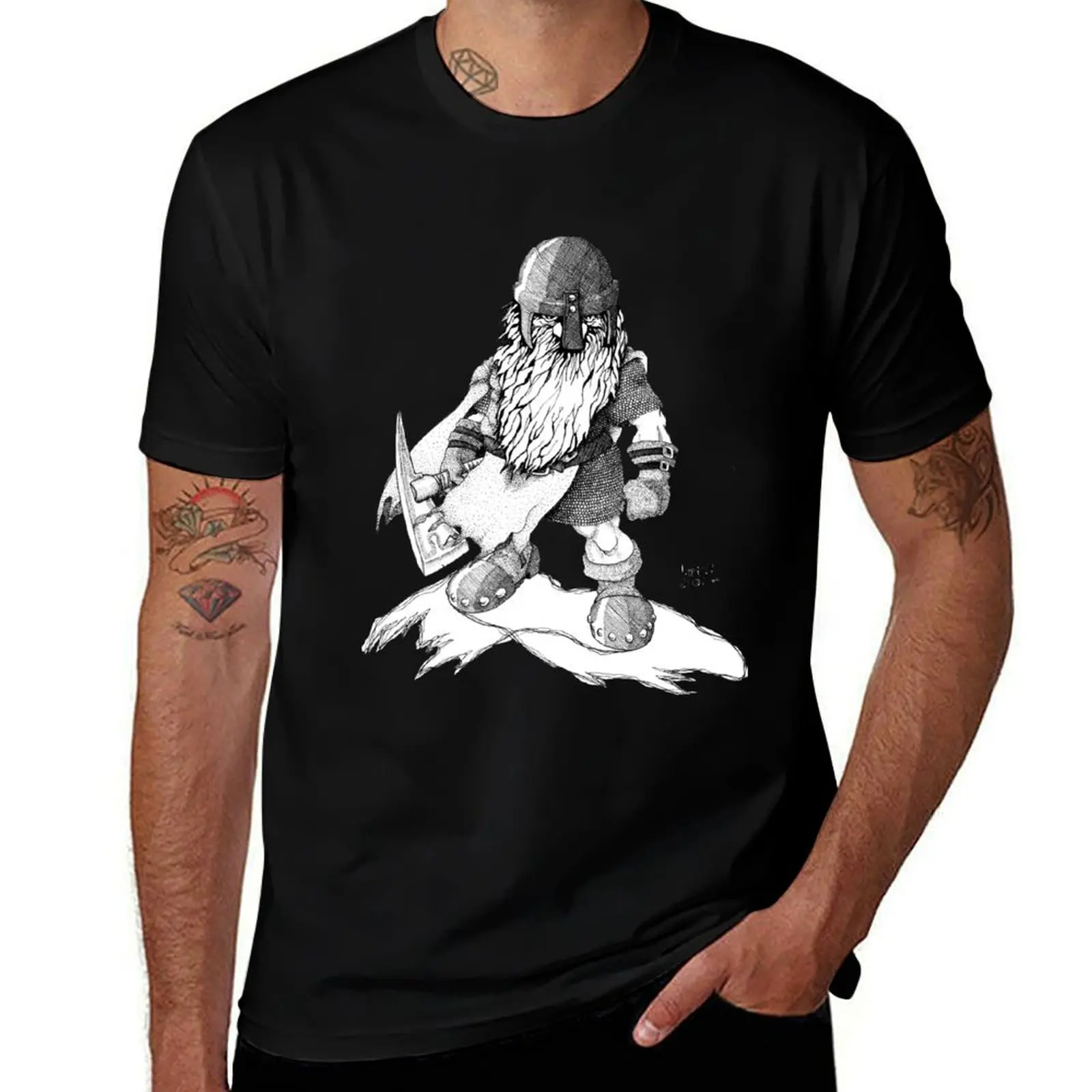 Asplenia Studios: Dwarven Warrior 2001 T-Shirt cute tops man clothes aesthetic clothes man t shirt designer t shirt men