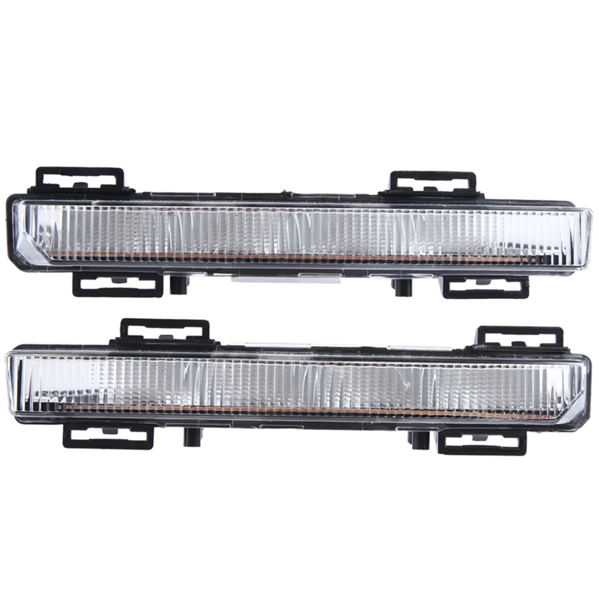 1Pair Car Daytime Running Light(LH+RH)2049064802 2049064902 Front Bumper Light for MERCEDES-BENZ C-CLASS W204 S204 07-14