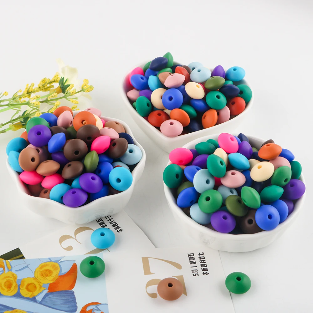 Cuentas de lentejas de silicona para hacer joyas infantiles - imagen 4