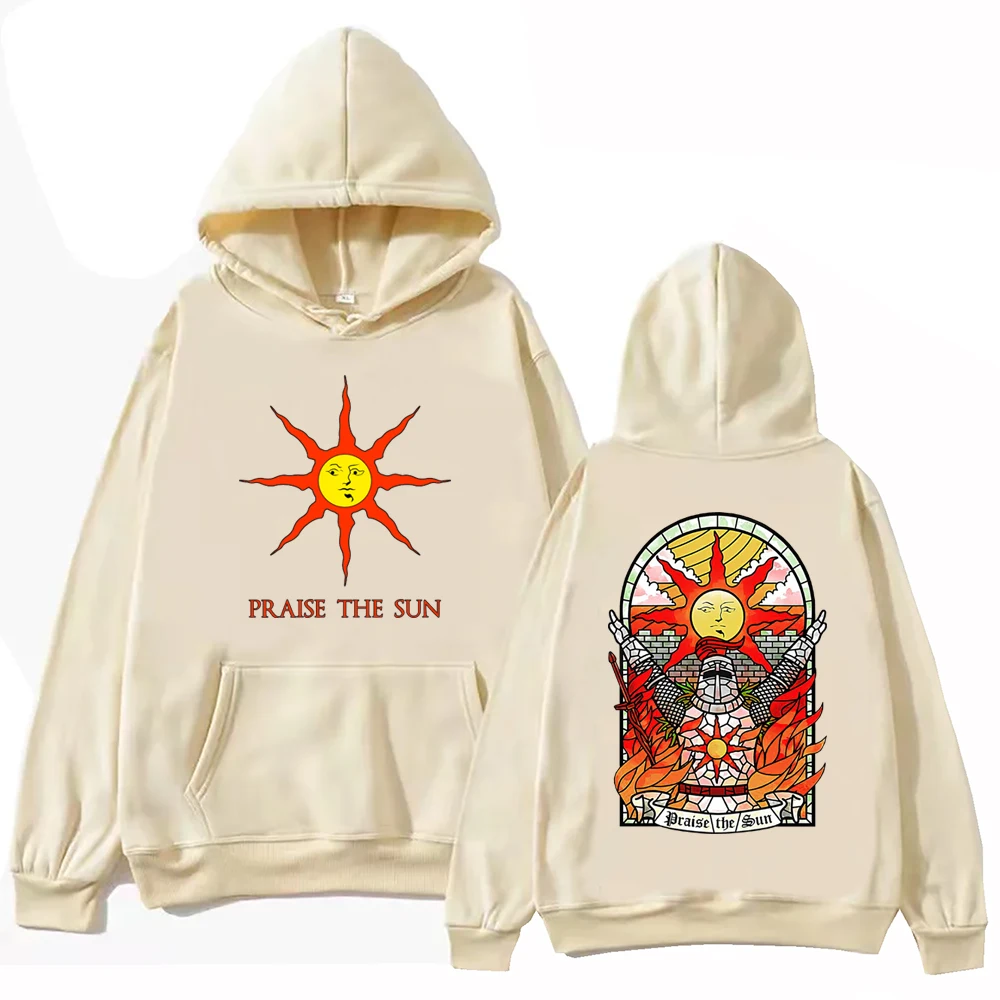 Dark Souls Praise The Sun Hoodie Harajuku Hip Hop Pullover Tops Sweatshirt Fans Gift