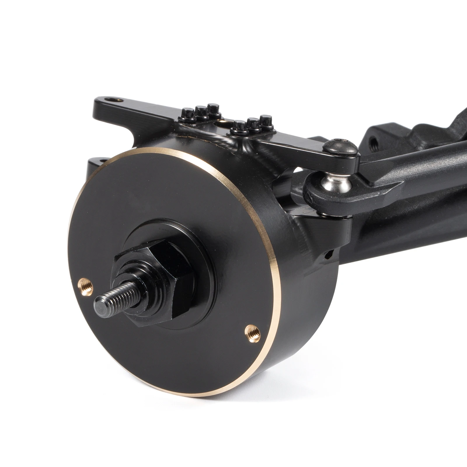 Junta de dirección de latón mecanizada y pesas de tapa de tubo de eje trasero para actualizaciones de centro de gravedad de bajada óptica Vanquish H10