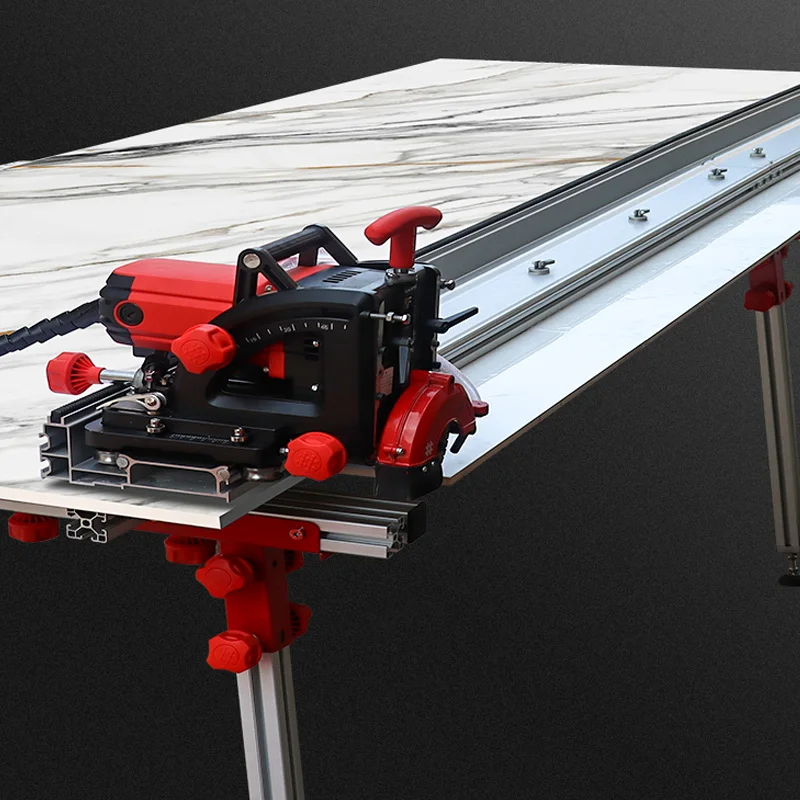 New Multi-function Fully Automatic Tile Cutting Machine 45 Degree Chamfer Desktop Ceramic Tile Saw Cutter 220V 13000r/min