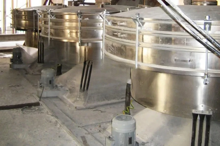 Screen round vibrator sieve salt sieve powdered sugar sieve drum vibrating screen vibrating separator