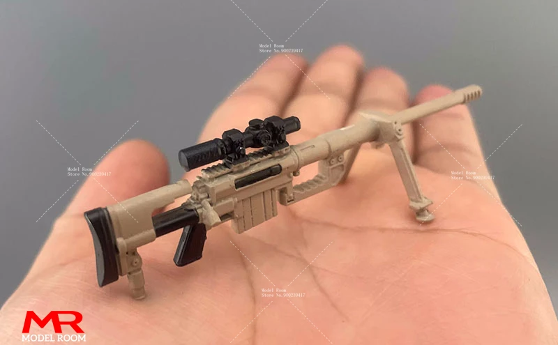 1/12 Scale Mini Sniper Rifle Gun Model AKM M4A1 98K Scene Accessories Fit 6'' Male Female Soldier Action Figure Body