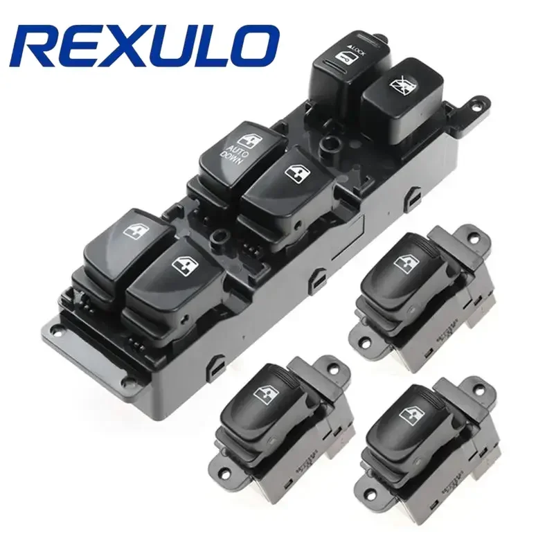 Interruptor Maestro de Ventanilla 93570-1E110 para Hyundai Accent 2006-2010 Dodge Attitude LHD Delantero Izquierdo Lado del Conductor 14 Pines 935701E110