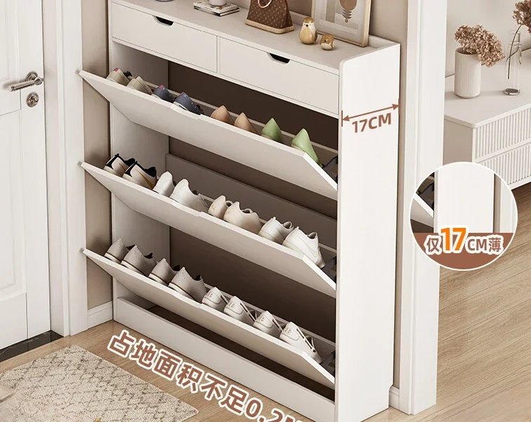 Shoe Cabinet Home Entrance Door Shoe Rack, Entrance Cabinet, Integrated 2023 New Ultra-thin Storage Cabinet, Aisle Shoe Rack