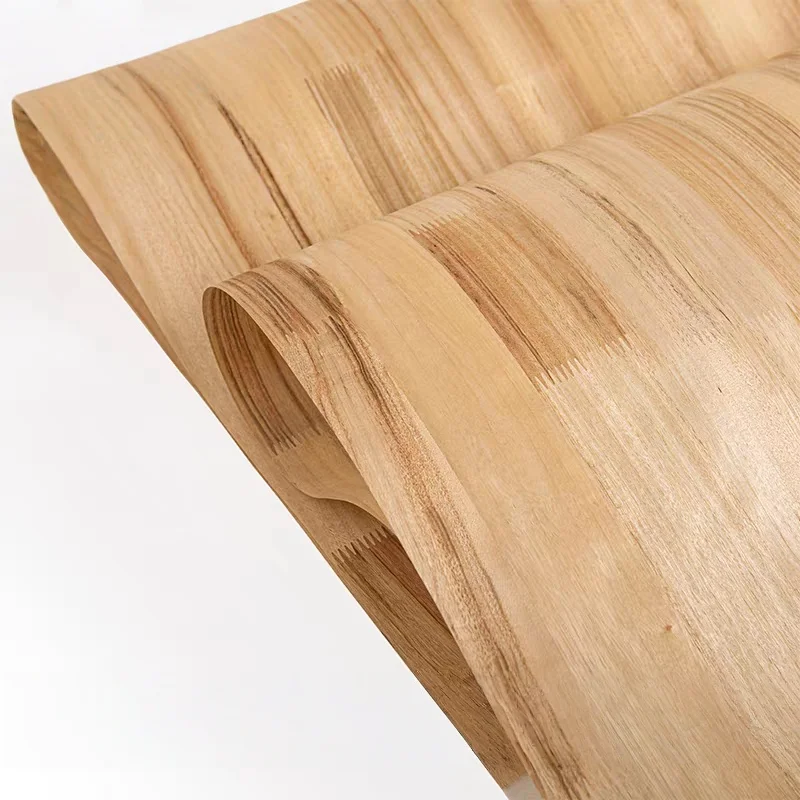Natural Camphor Laurel Wood Veneer Decorative for Hotel Furniture Cabinet Guitar Resurfaci DIY Decor Wooden Panel