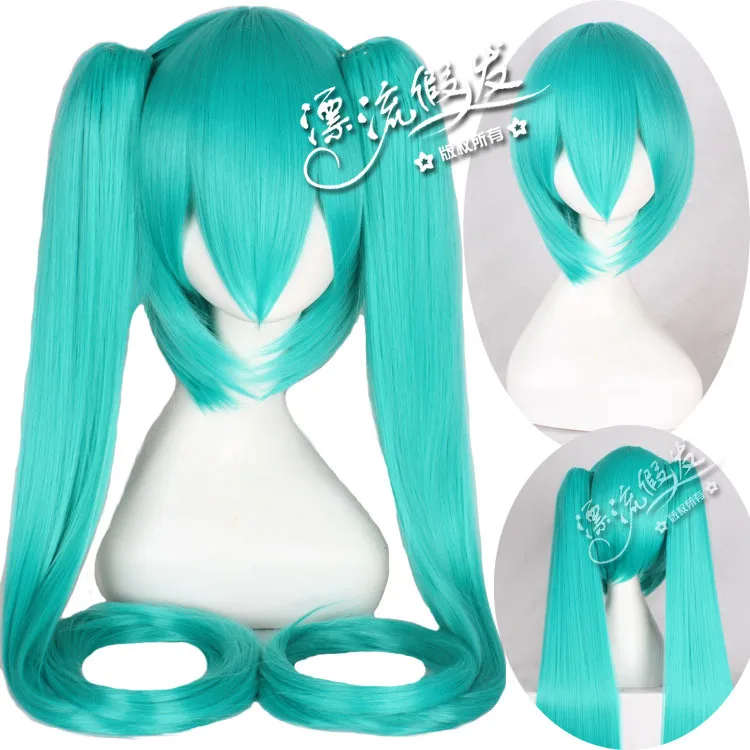 شعر مستعار اصطناعي طويل متدرج باللون الوردي والأزرق مع غرة لحفلات الرسوم المتحركة ومهرجان الهالوين