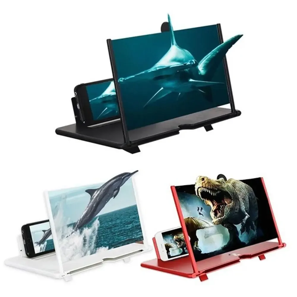 Video Cinema Folding 12inch Mobile Phone Screen Amplifier Screen Magnifier Projection Stand Bracket