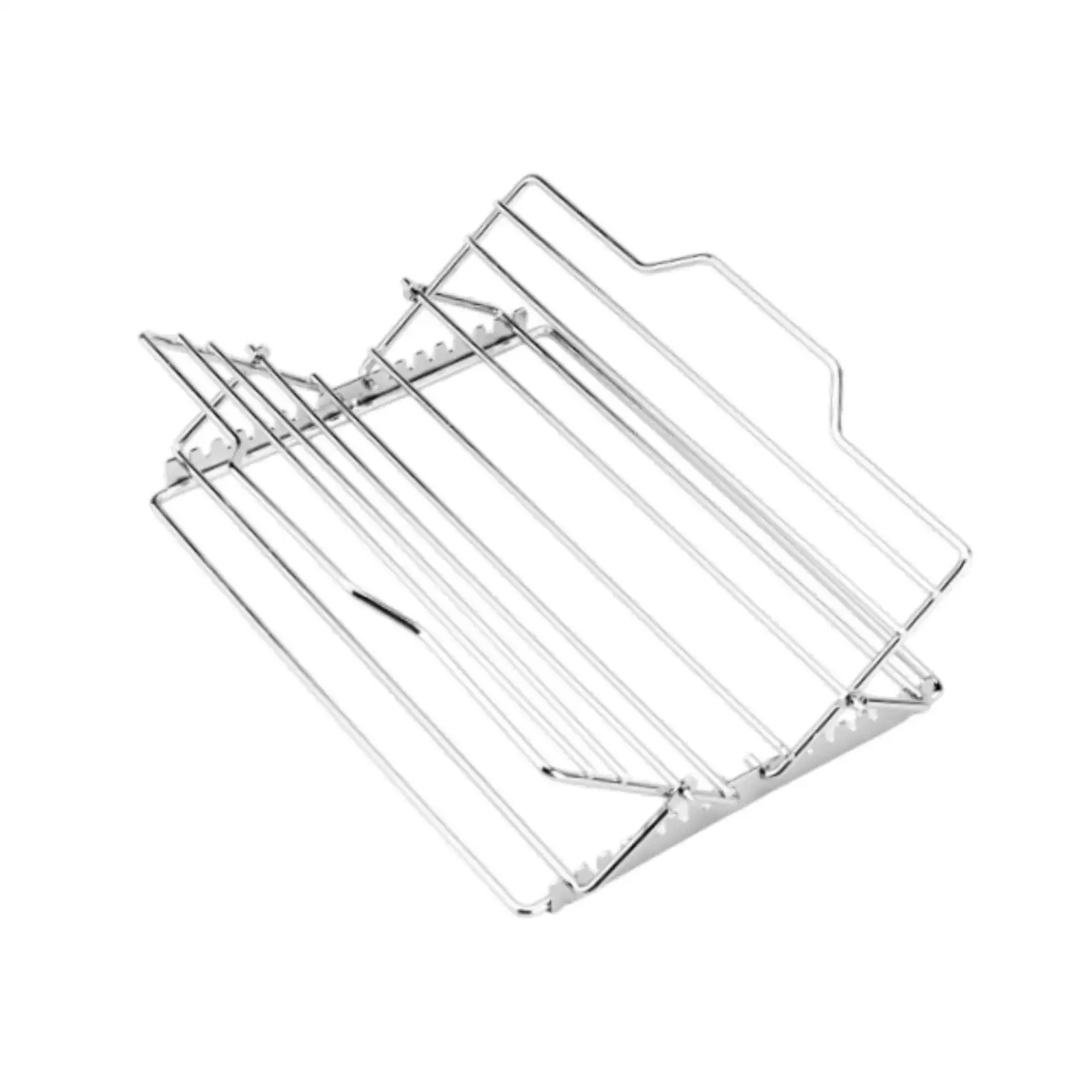 Grill Rack BBQ Tool Adjustable Foldable Large Nonstick,Stainless Steel,Grilling Accessory,Roasting Rack for Meat Hams Roasts