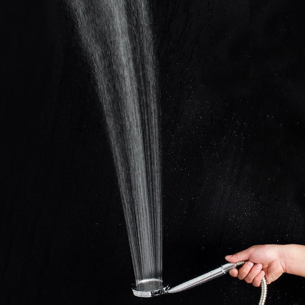 High Quality Shower Head Heavy Duty Self Pressurizing 1/2\" Standard Attachment Hand Held Handheld High Pressure