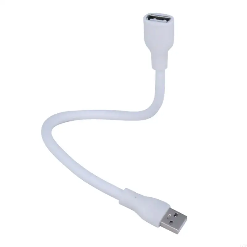 

4X7E Durability USB Extension Cable USB Light Cable Soft Metal Hose Wire USB Lighting Cable Replacement 29cm Long Cable