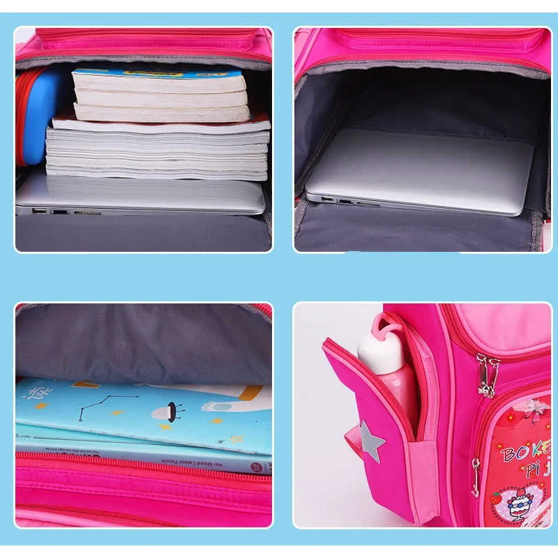 Sweet Girl Princess Flower Cartoon Large Capacity Backpacks for Students 2022 New Children Sweet Fashion Lightweight Schoolbags