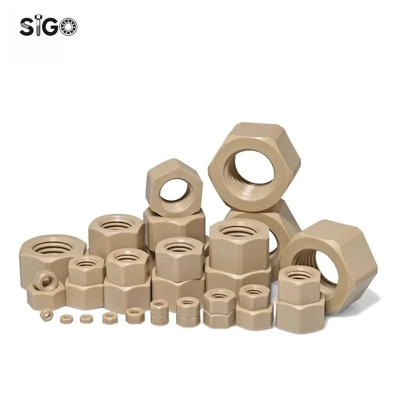 Peek Plastic Hex Nuts And Flat Washers M2 M2.5 M3 M4 M5 M6 M8 M10 M12 M14 M16 M18 M20 Metric Assortment Set