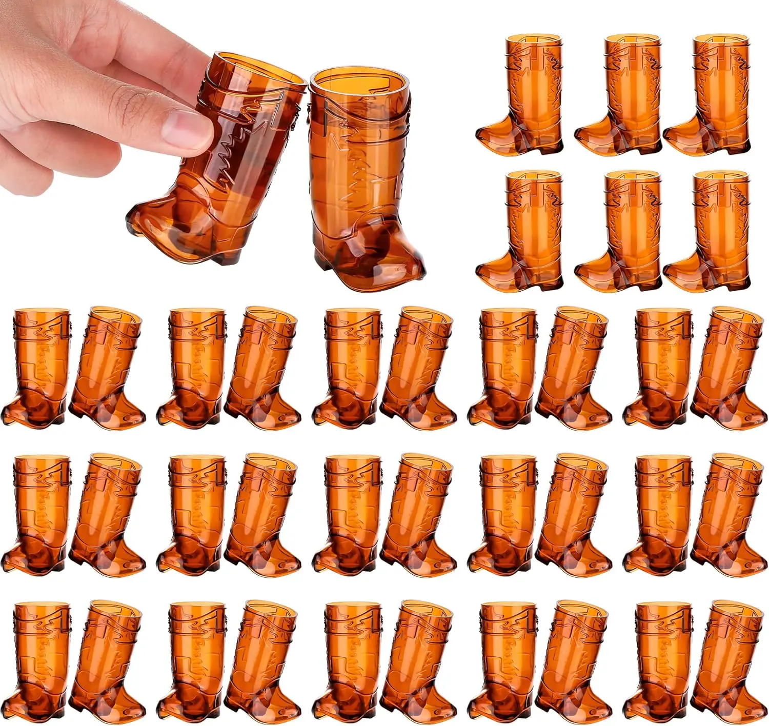 Mini botas de vaquero, vasos de chupito, fiestas temáticas de vaquero occidental, suministros para despedida de soltera, copas de botas rosas