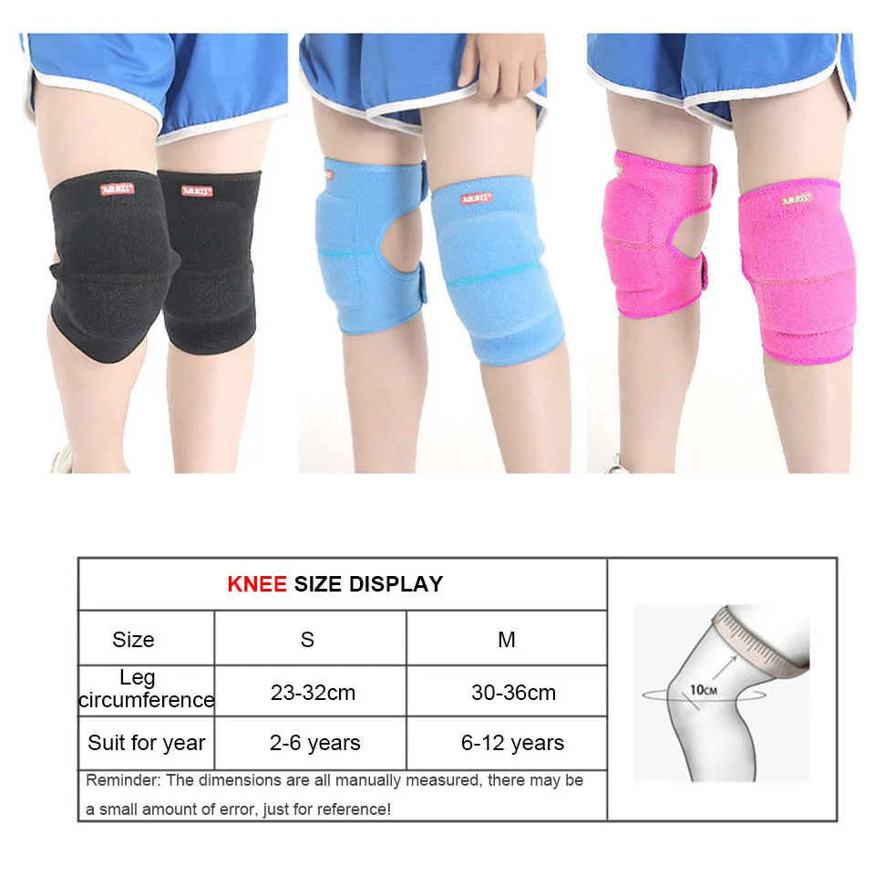 AOLIKES 1 Pair Kids Dance Volleyball Tennis Knee Pads Baby Crawling Safety Knee Support Sport Kneepads Children Knee Protection