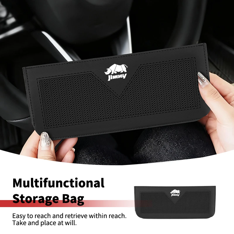 Car interior gadgets Leather Storage Pouch For Suzuki Jimny Alto Swift Grand Vitara Ignis DZire Baleno Spacia Xbee Swace Across - view 4