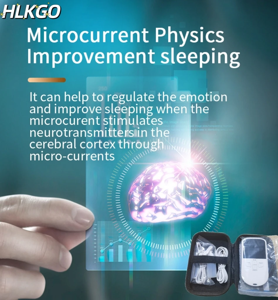 

Микротоковый прибор для улучшения сна при бессоннице, стрессе и тревоге - портативное устройство для CES-терапии