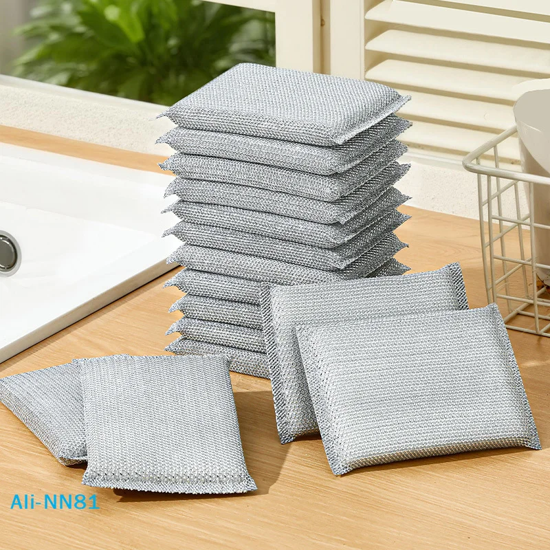 

【N】10 упаковок кухонных губок и салфеток для мытья посуды — чистящие подушечки, которые не царапают посуду и кухонные поверхности.