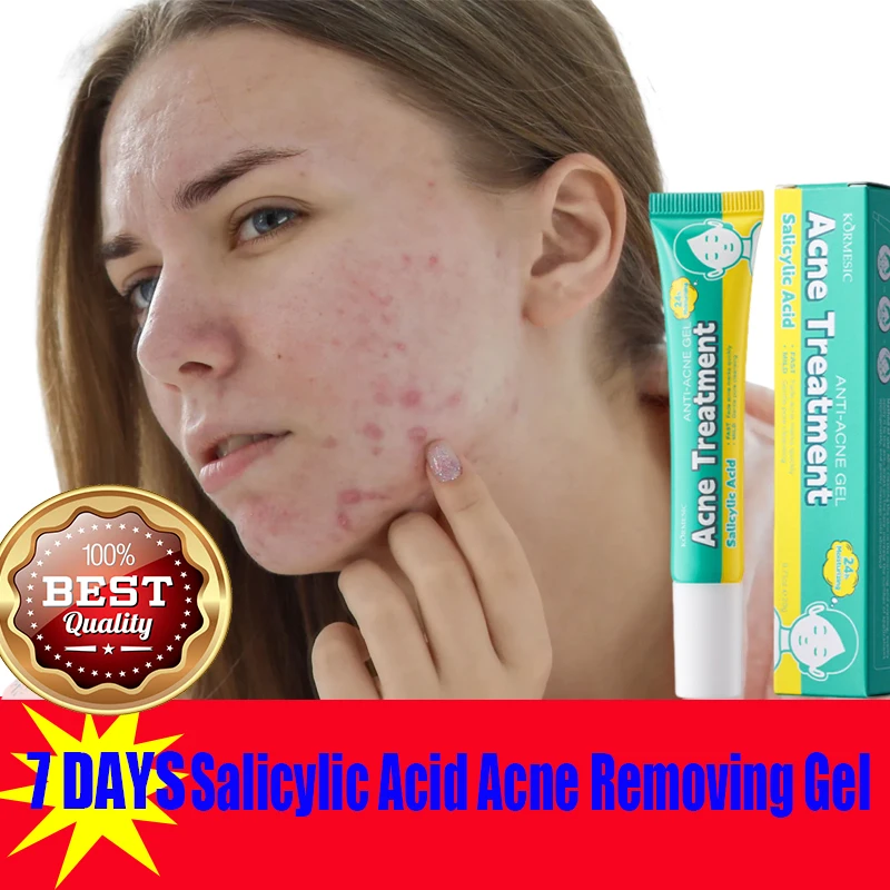 

Salicylic Acid Acne Treatment Cream Shrink Pore Remove Blackheads Scars Acne Marks Spots Oil Control Whitening Korean Skin Care