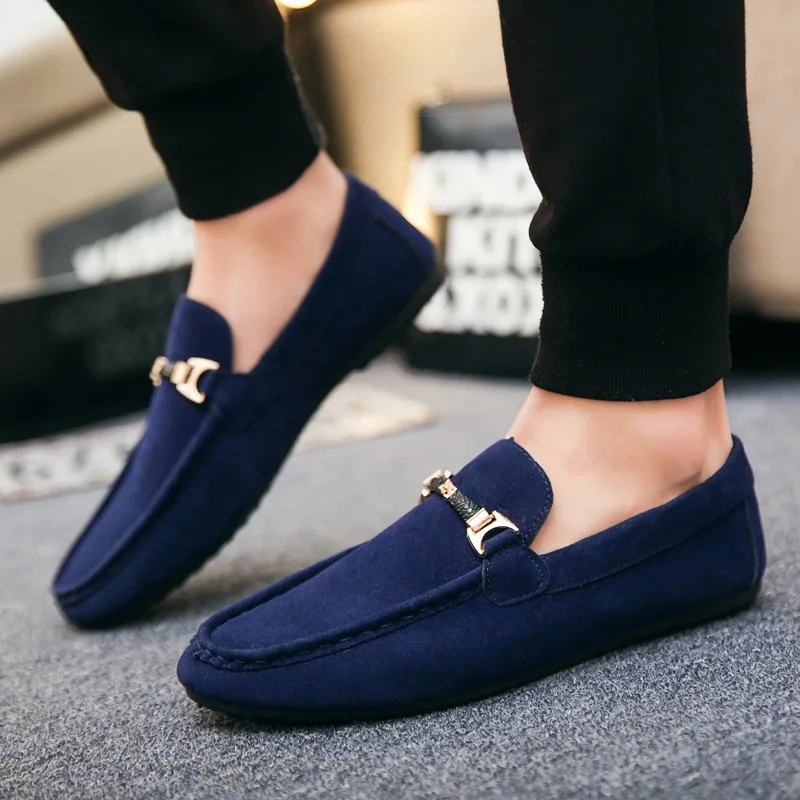 Men's Casual Shoes Soft Comfortable Driving Moccasins Slip on Loafers for Men Lightweight Flat Walking Shoes Sapatenis Masculino
