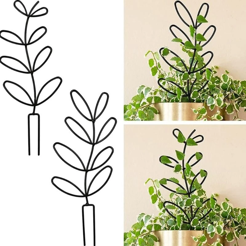 Trellis for Potted Plant Garden Trellis for Climbing Plant Black Metal Rack C5AD