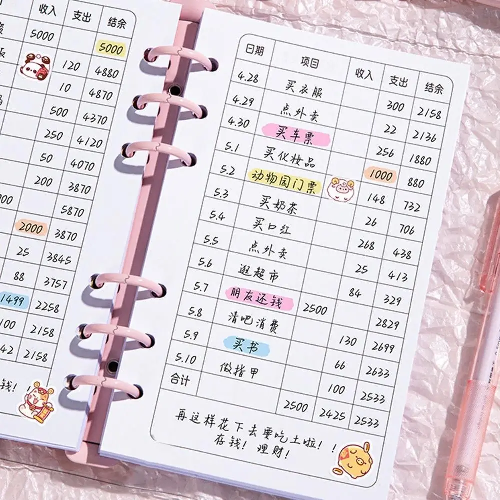 Save Money Envelopes Money Saving Challenge Large Capacity Waterproof Money Collection Book PU Reusable