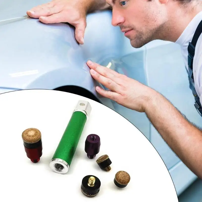 Auto Dent Repair Tool set Includes Metal Leveling Pen & Green Tapping Head Efficient Repair for Cost Effective Fixes 72XB