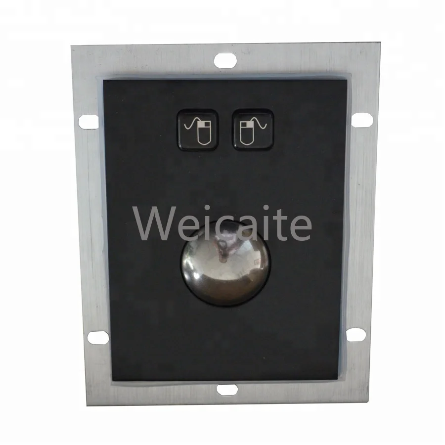 Mouse de computador de aço inoxidável de metal com trackball ou touchpad