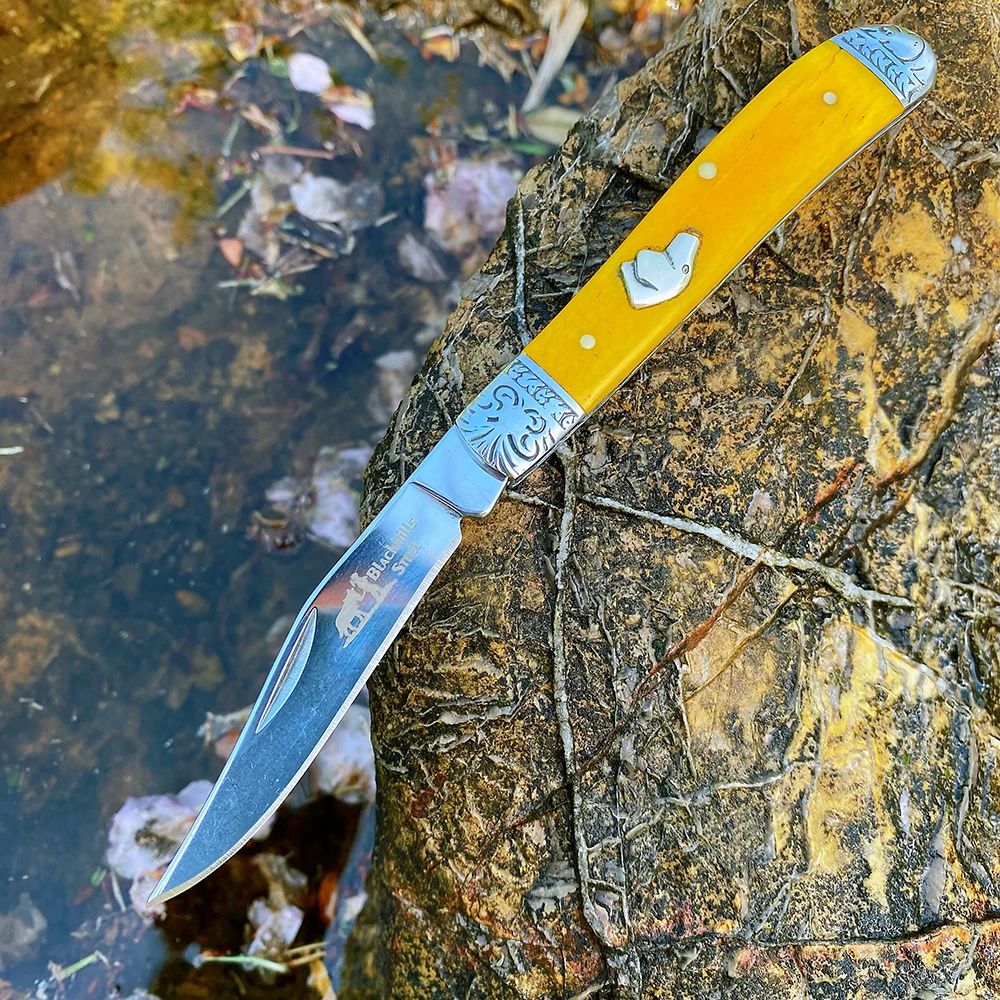 Watchman Trapper Messen Zak Dubbele Messen Slip Joint Zakmes Klassieke Botgrepen Spiegelafwerking