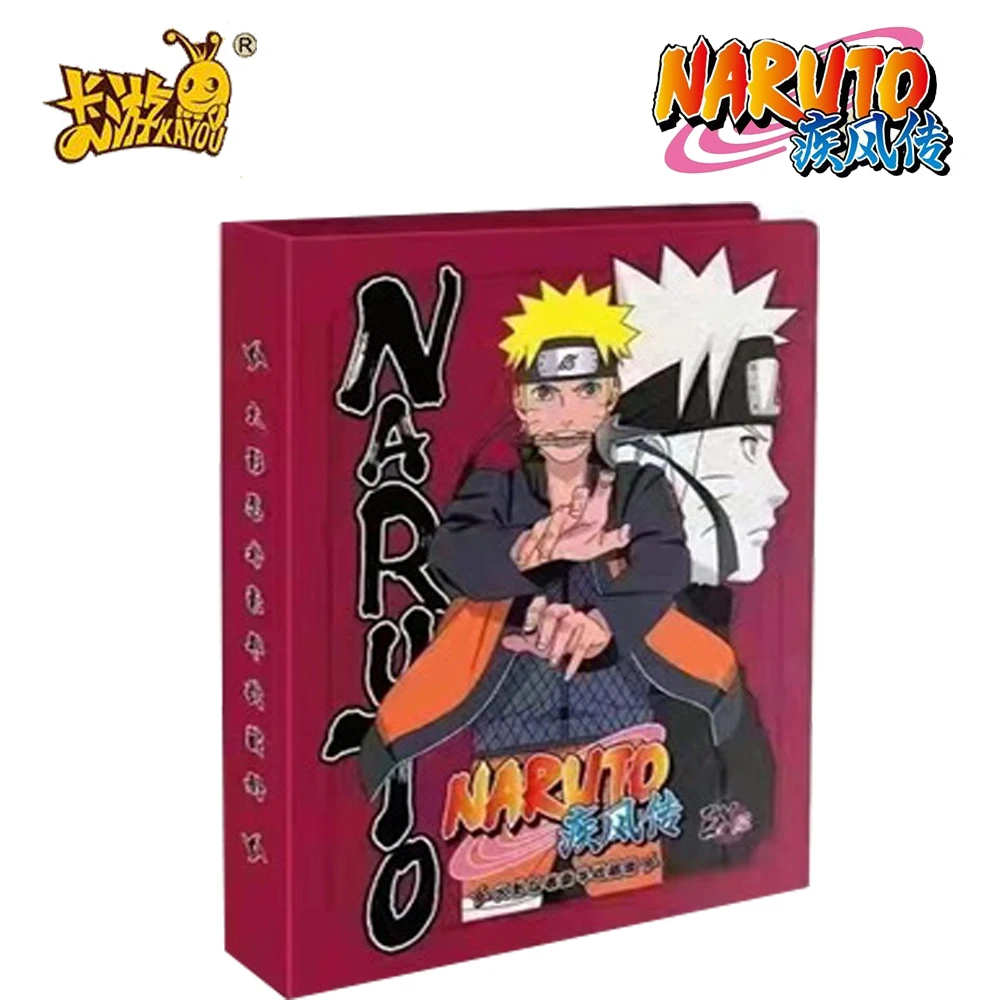 KAYOU Genuine Naruto Card Book Collection Anime Character Convenient Storage Classification Luxury Card Booklet Children Gifts