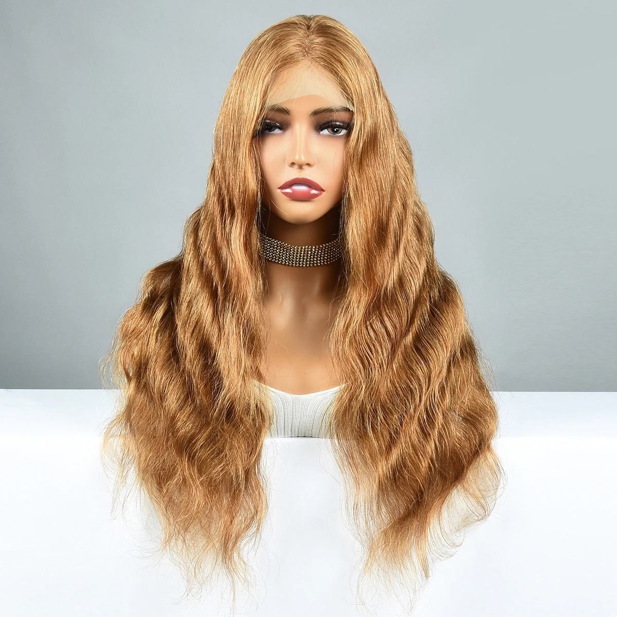 Miss Rola Body Wave 4x4 Lace Closure Human Hair Wig 30# 4X4 Lace Closure Wigs Remy Brown Lace Front Wig Pre Plucked