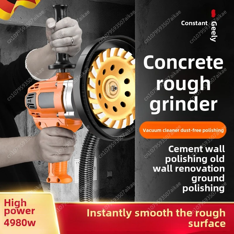 High-Power Concrete Grinder Cement Multi-Function Rough Grinder Polishing Machine Wall Flooring Splicing Cement Grinder 220V