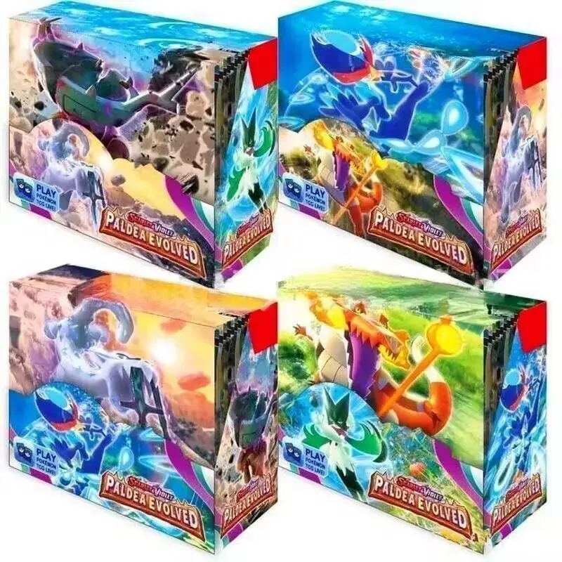 360 Stuks/Set Pokémon Kaarten Briljante Sterren Paldea Evolved Phantasmal FLAMES 151 MEGA EVOLUTION Engelse Booster Battle Transactie