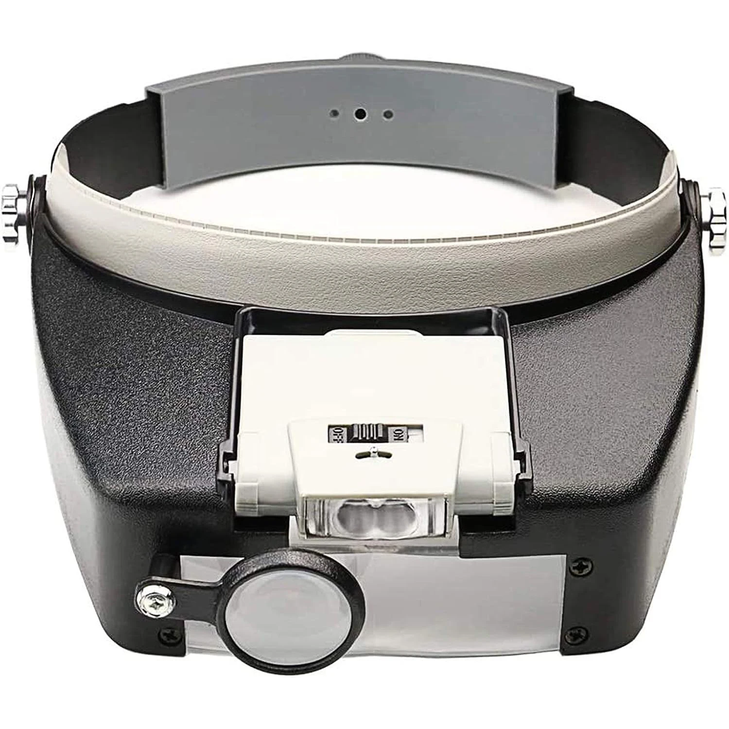 Magnifying Glasses with Light 2 LED 1.5X 7X Head Wear Magnifier for Reading Low Vision Headband Loupes Jewelry Watch Repair