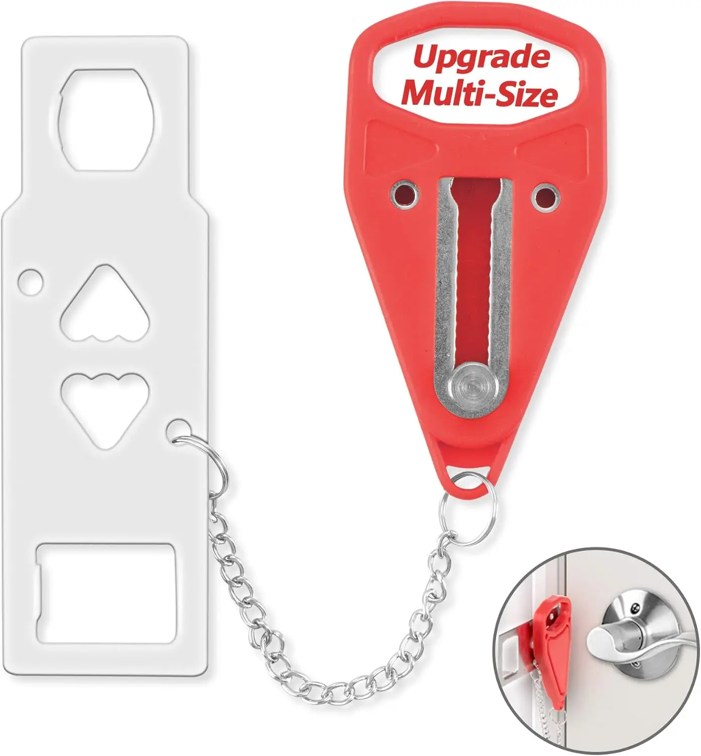 Portable Door Lock Home Security Door Lock Travel Lockdown Locks for Safety and Privacy Perfect for Hotel Home Apartment College