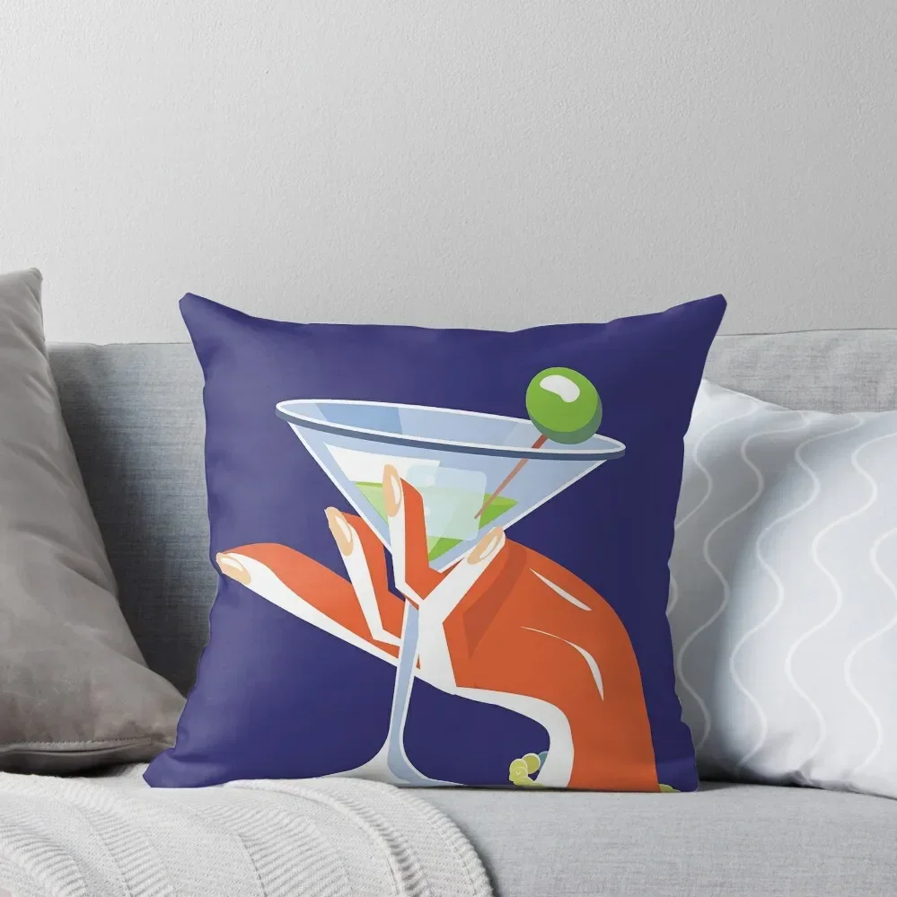 Cocktail socail drink poster Throw Pillow Pillowcases For Pillows Pillow Cover Plaid Sofa pillow