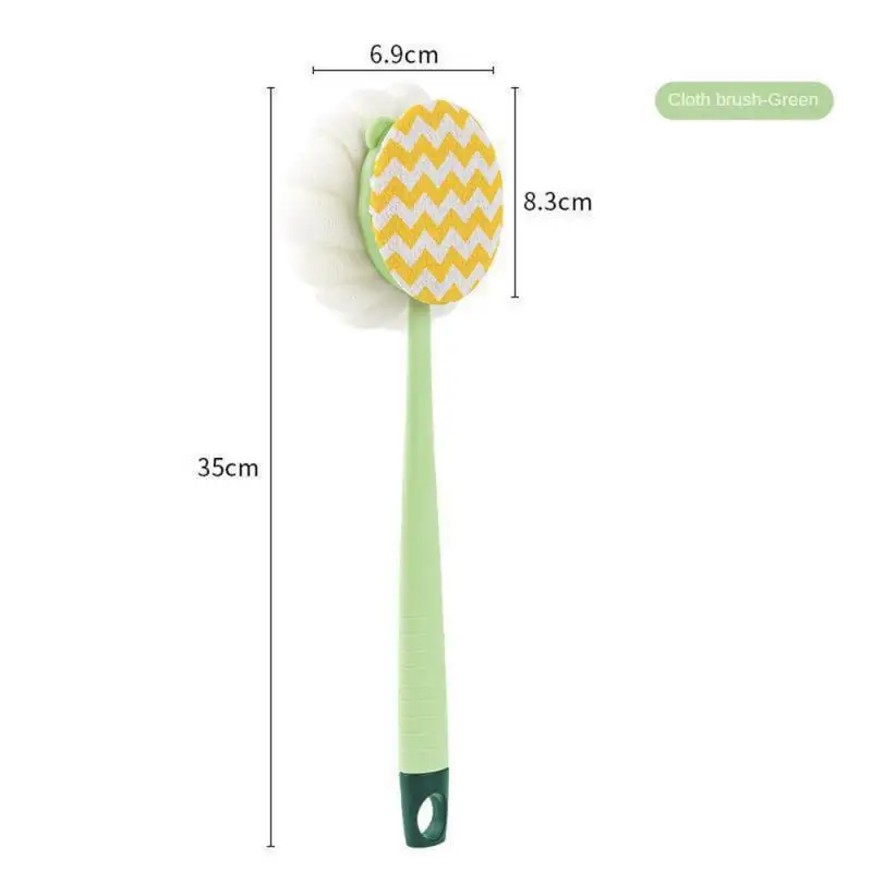 

Double-sided Bath Brush Long Handle Soft Shower Brush Body Scrub Detachable Bath Sponge Ball Back Massage Bath Accessories