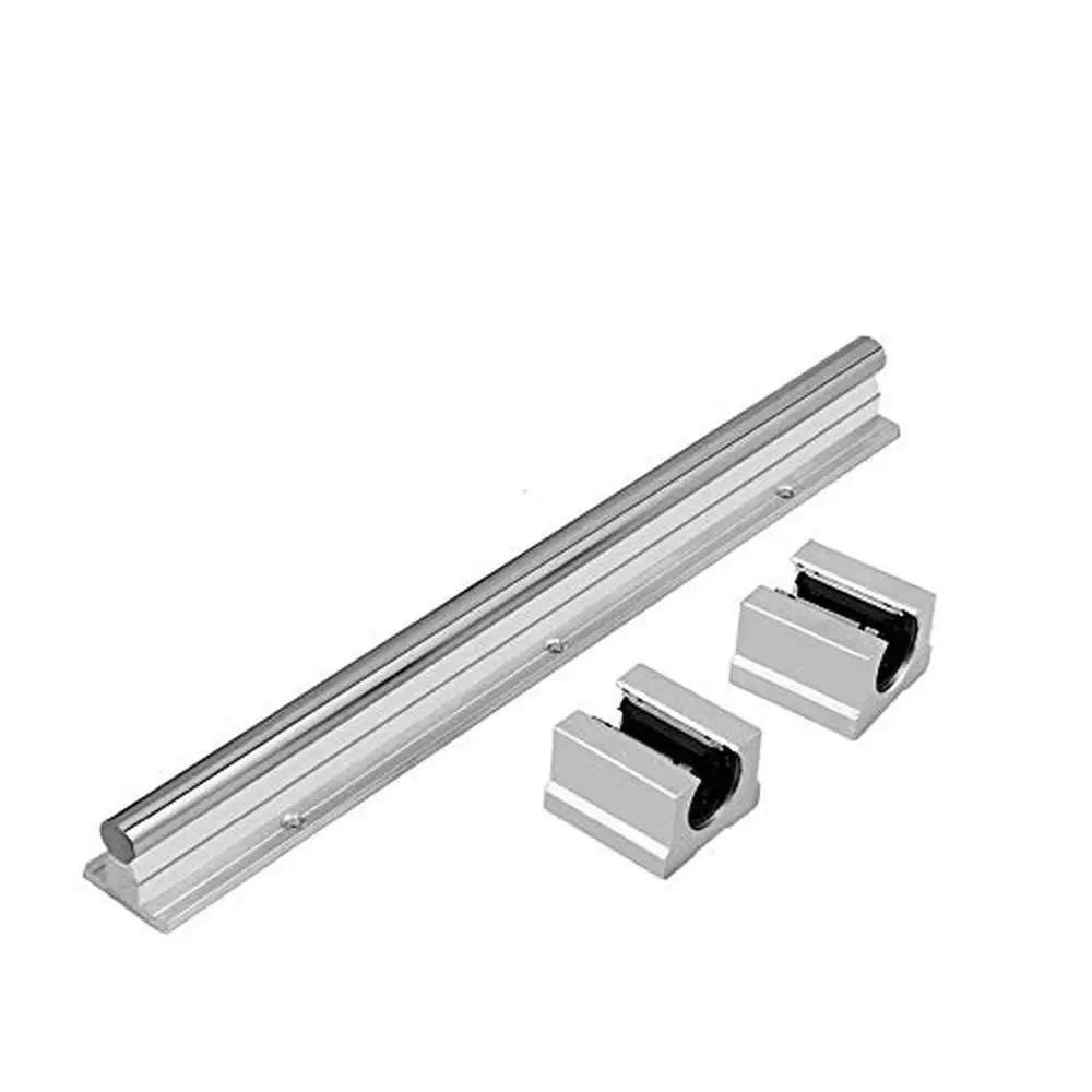 Linear Motion Rail Shaft Slide Guide 1000mm SBR20 with SBR20UU Bearing Pillow Block Low Noise High Accuracy Stability Industrial