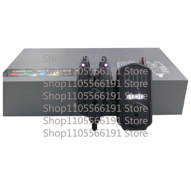 Nightlight Vibration 500m Range 6 LED Colors Waterproof JZH-RF2958 4+1 Fishing Bite Alarm Set