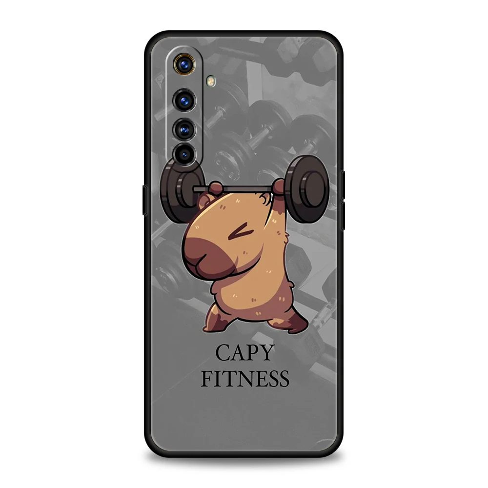 Cute Capybara Soft TPU For Realme 10 11 8i 9i 9 Pro Plus GT2 C3 6 7 8 Pro C21 C11 C25 C35 Pro 5G Shockproof Phone Cover Capa Bag