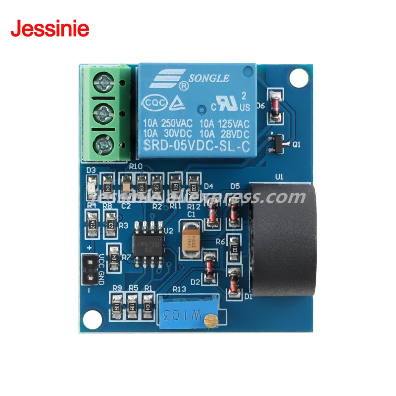 5V 12V Relay 5A Overcurrent Protection Sensor Module AC Current Detection Sensor Transformer