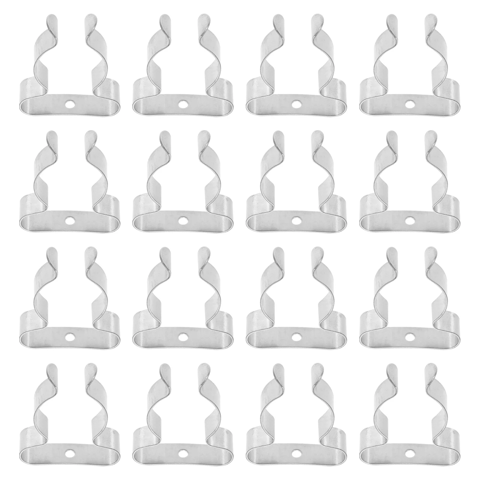 

20Pcs Exquisite Detail Lamp Clamps Durable Manganese Easy Install for Various Needs Lamp Clamps U-Shape Light Clip