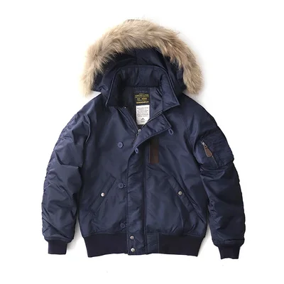 Winter American Military Style Retro N-2B Cargo Flight Jacket