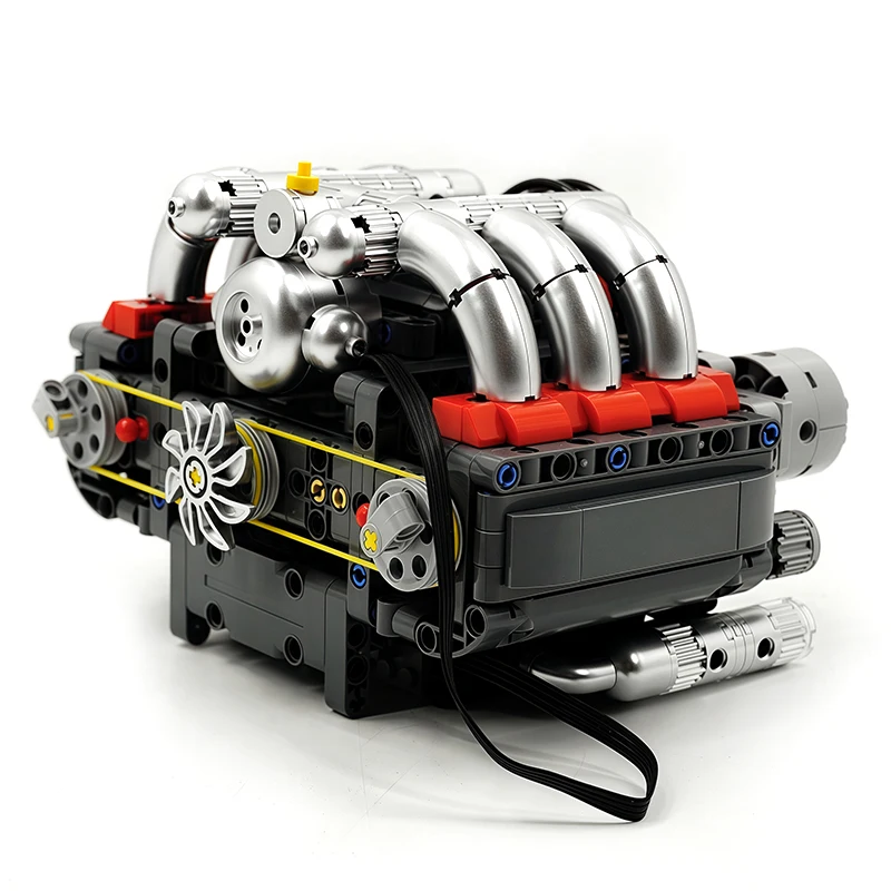 قالب King 10193 ألعاب الجزء الفني الخيالي محرك الملاكم الآلي بنة محرك متعارض أفقي هدية عيد الميلاد