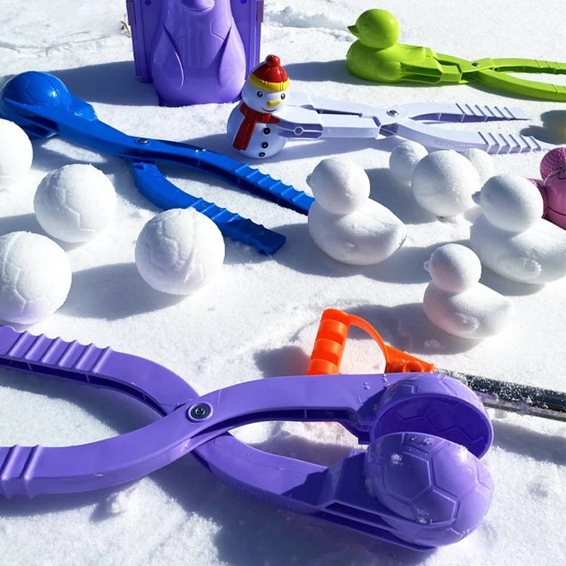 Leuke Diervormige Sneeuwbal Maker Clip Kinderen Outdoor Plastic Winter Sneeuw Zand Mold Tool Voor Sneeuwbal Vechten Outdoor Sport Speelgoed