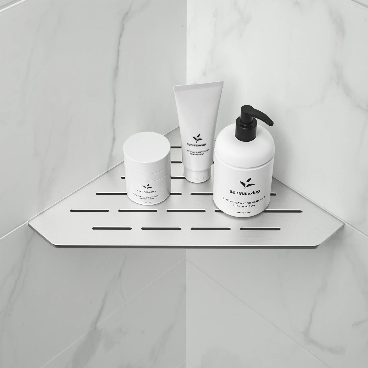 New Design Recessed Stainless Steel Bathroom Corner Shelf Shower Shelves for Built in Storage