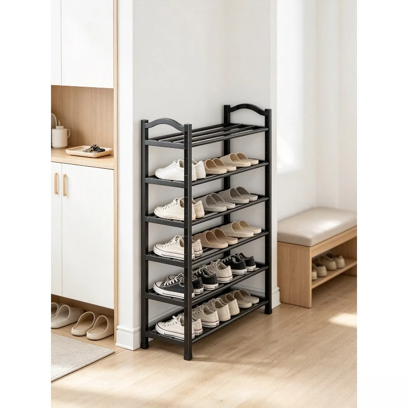 3/4/5‑Tier Plastic Shoe Rack, Easy Assembly Shoe Storage Organizer, Space‑Saving Shoe Shelf for Entryway Bedroom Dorm