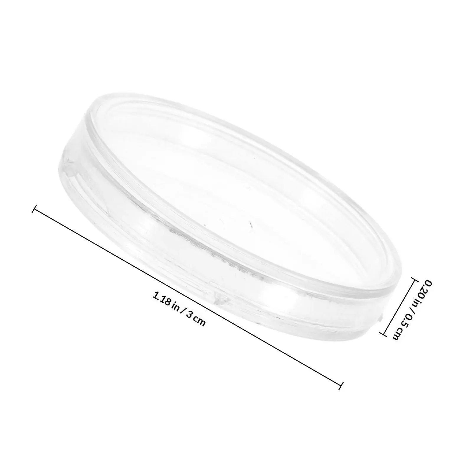 50Pcs Coin Storage Case Transparent Round Mini Coin Box Suitable Awards Ceremony Promotion Business Gifts Exhibitions